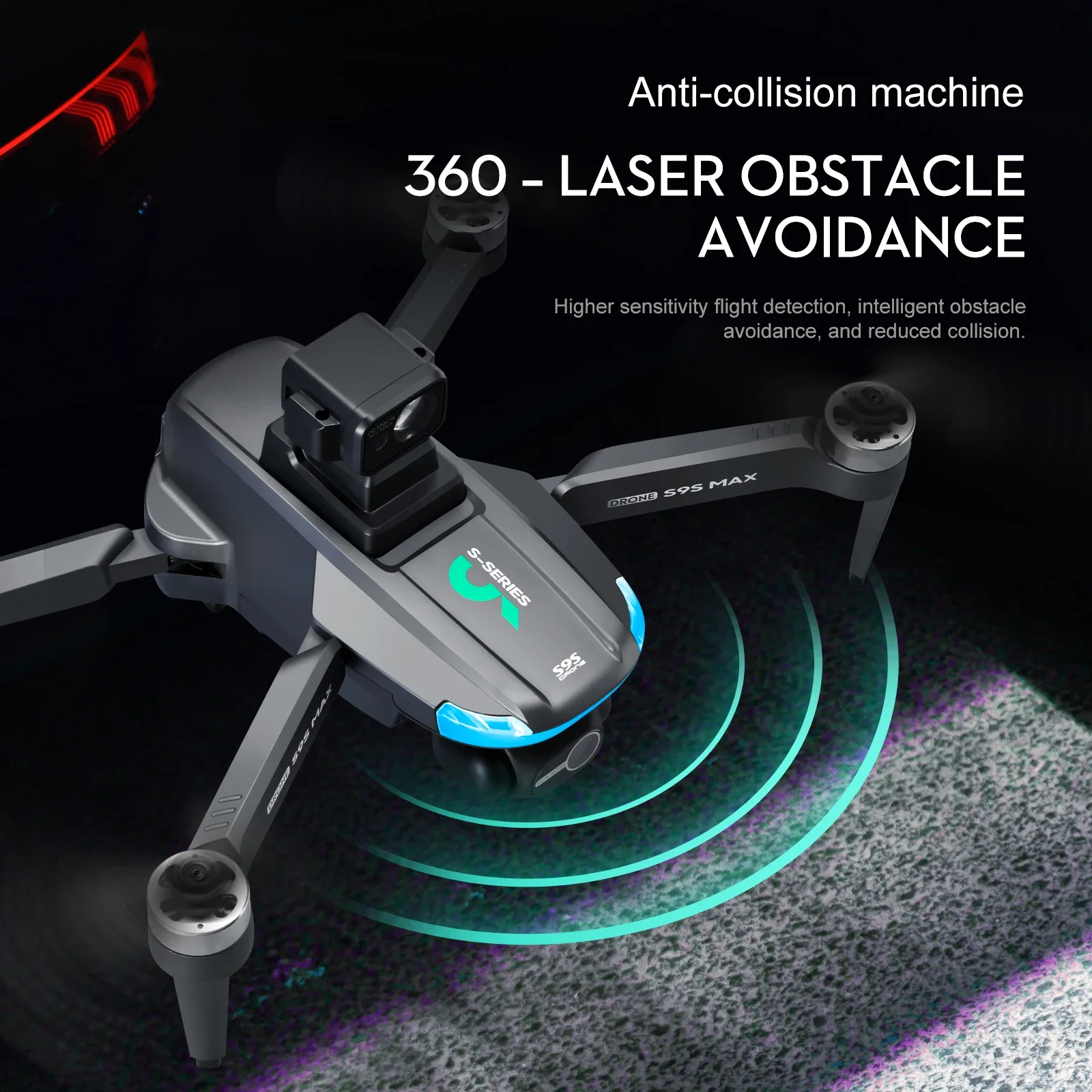 جديد S9S ماكس طائرة صغيرة بدون - مراجعة Drone Gimbal وسعره