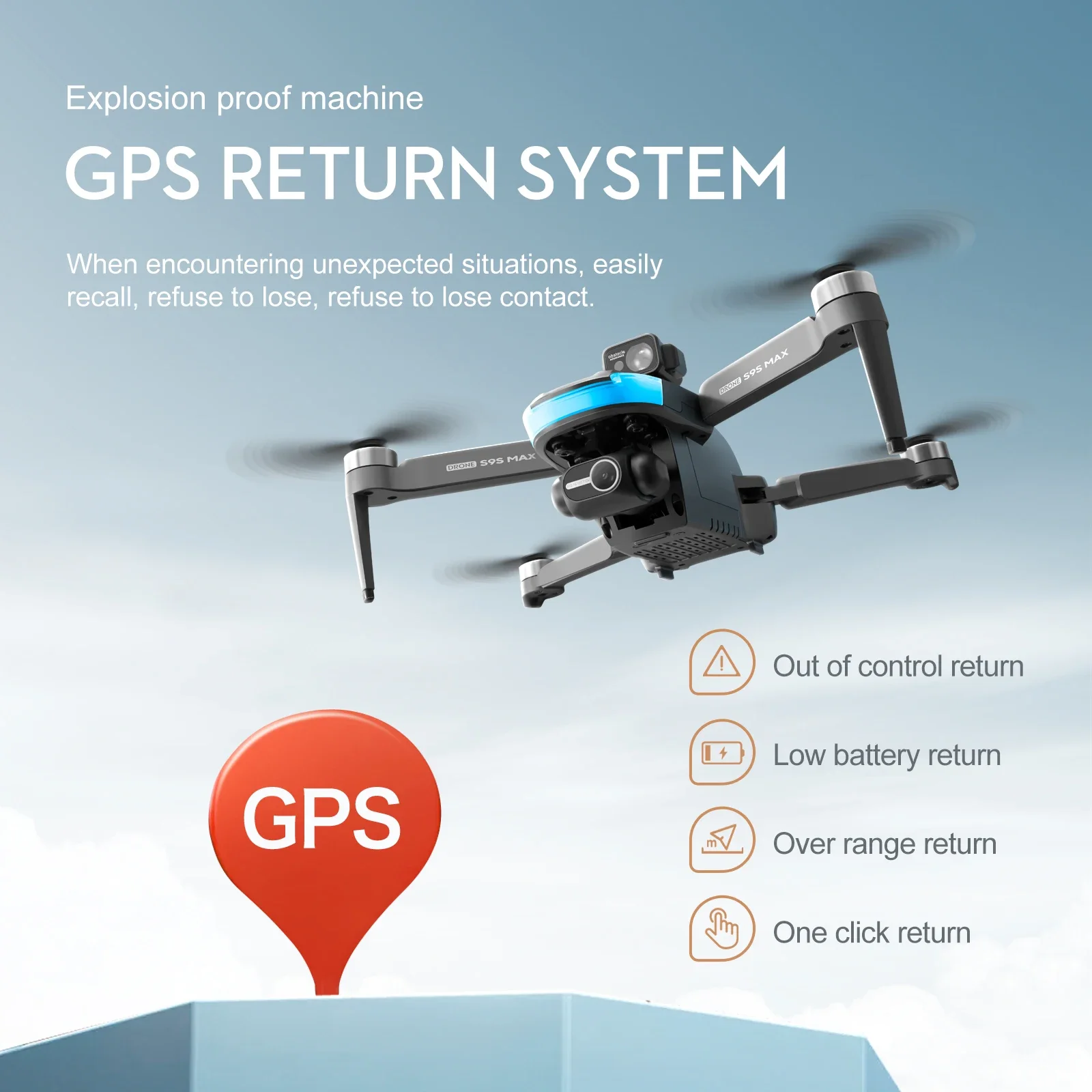 جديد S9S ماكس طائرة صغيرة بدون - مراجعة Drone Gimbal وسعره