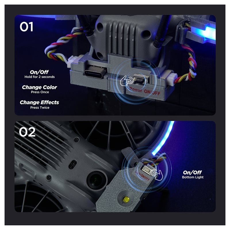 [جديد! A25P] شريط إضاءة LED لط - مراجعة Drone Led Light وسعره